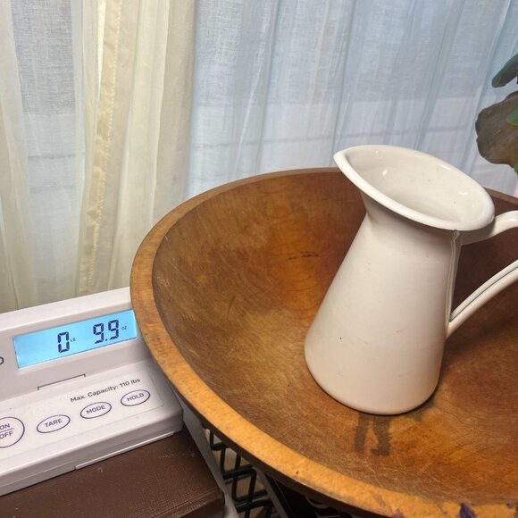 White Farmhouse Ceramic Pitcher - Picture 9 of 9